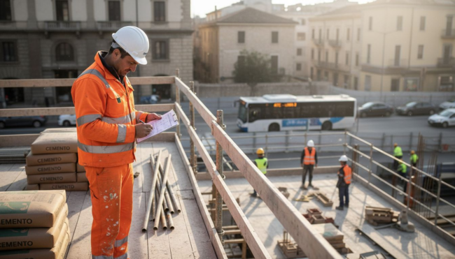 Il responsabile della sicurezza si occupa di monitorare e controllare le attività all’interno del cantiere edile.